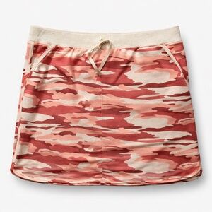 Talbots Skirt Pull On Pink Camo French Terry Elastic Waist Plus 3X